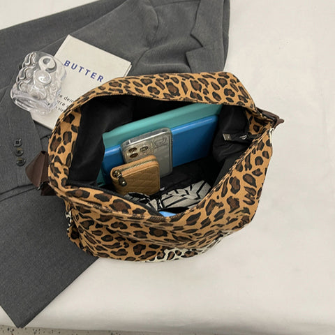 Leopard Adjustable Strap Shoulder Bag