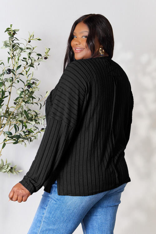 Full Size Round Neck Sweater