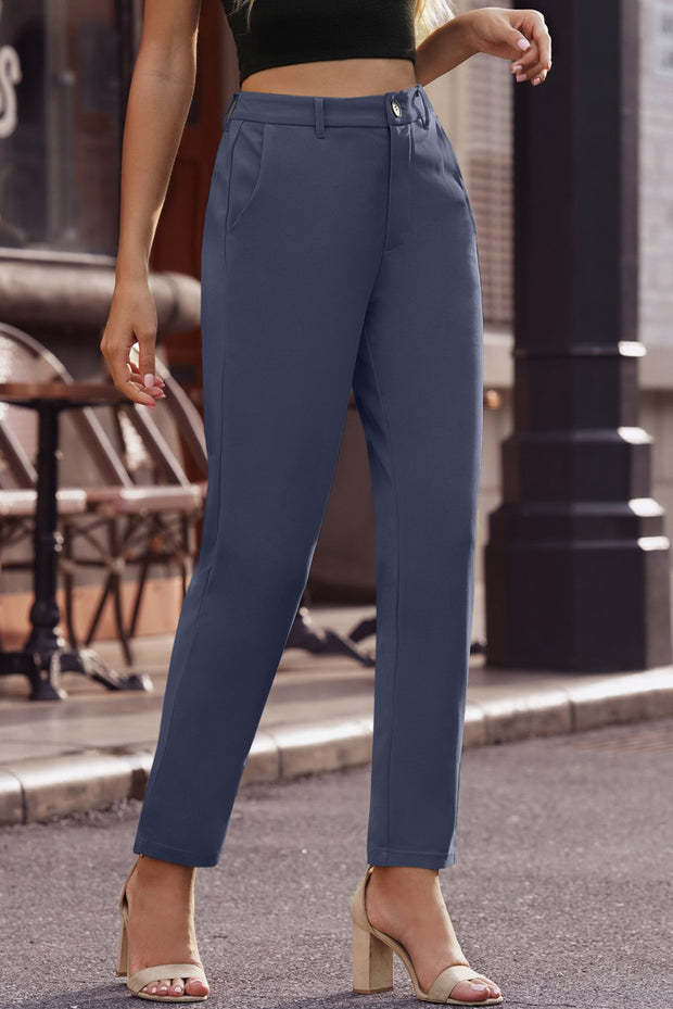 Straight Leg Pants with Pockets