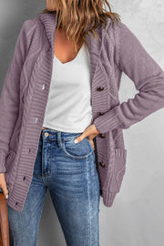 Hooded Cardigan with Pockets