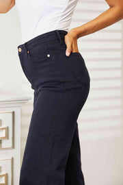Full Size Tummy Control Cropped Jeans