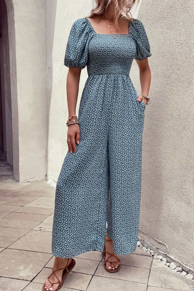 Printed Jumpsuit with Pockets