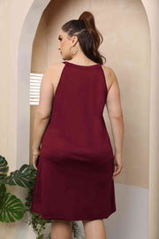 Plus Size Cutout Sleeveless Dress