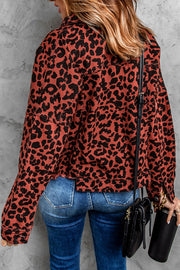 Leopard Print Raw Jacket