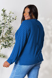 Full Size Round Neck Sweater
