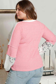 Plus Size Out Seamed Sweatshirt