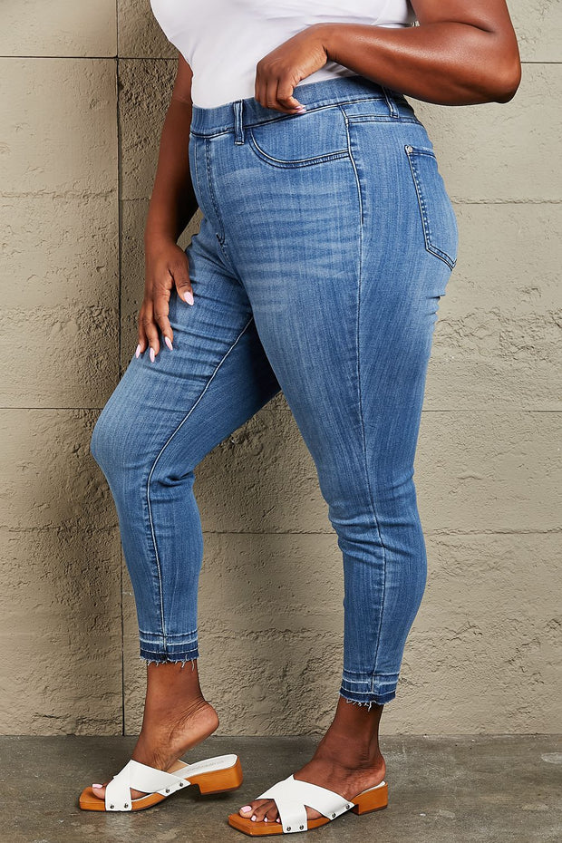 Full Size High Waisted Skinny Jeans