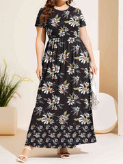 Plus Size Printed Maxi Dress