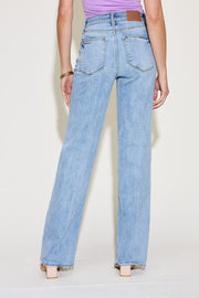 Front Waistband Straight Jeans