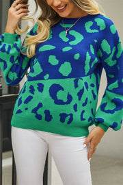 Leopard Round Neck Sweater