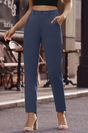 Straight Leg Pants with Pockets