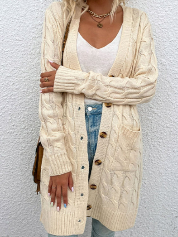 Button Down Cardigan with Pockets