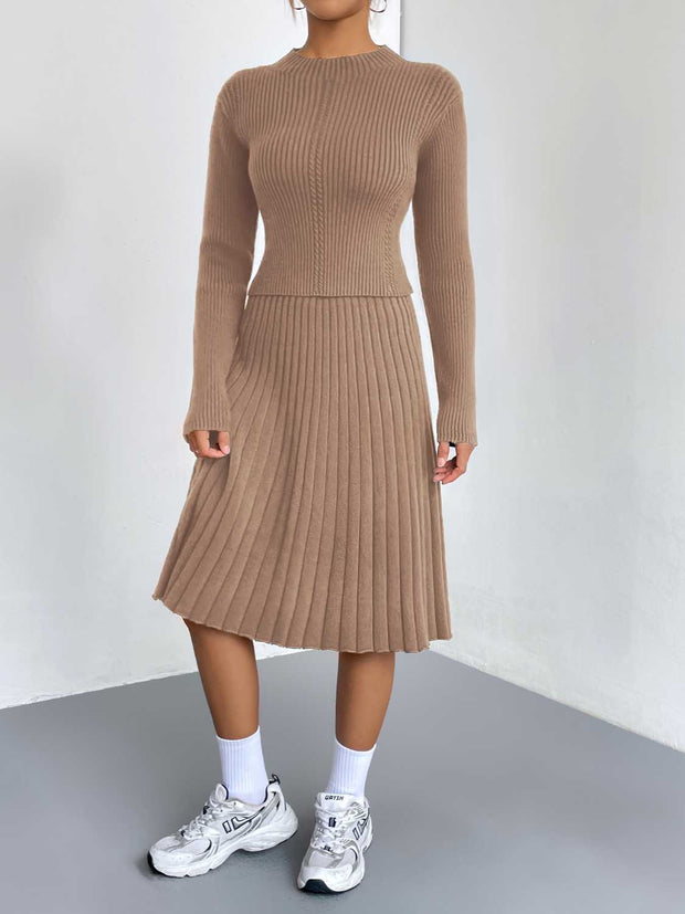 Sweater and Skirt Set