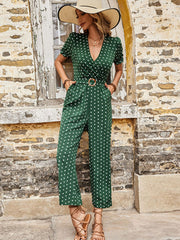 Polka Dot Jumpsuit with Pockets