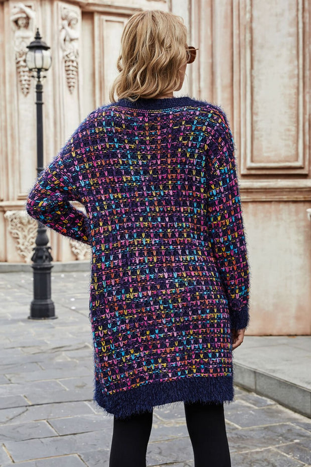 Multicolored Cardigan with Pockets
