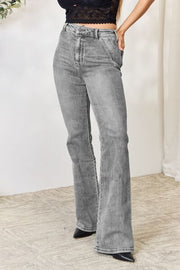 High Waist Slim Flare Jeans
