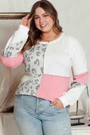 Plus Size Out Seamed Sweatshirt