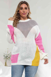 Plus Size Round Neck Sweater