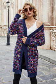 Multicolored Cardigan with Pockets