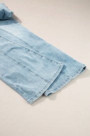 High Waist Bootcut Jeans with Pockets