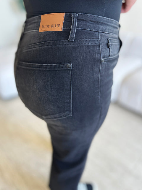 High Waist Button Fly Jeans