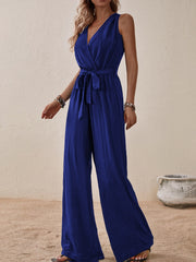 Sleeveless Wide Leg Jumpsuit