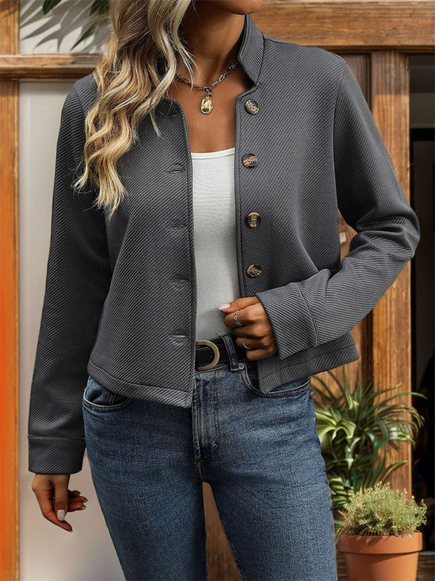 Button Up Long Sleeve Jacket