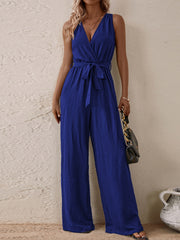 Sleeveless Wide Leg Jumpsuit