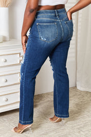 Full Size Mid Rise Bootcut Jeans