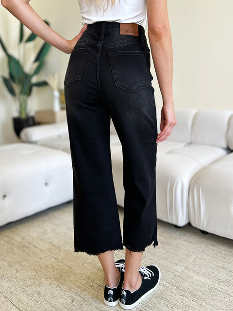 High Waist Button Fly Jeans