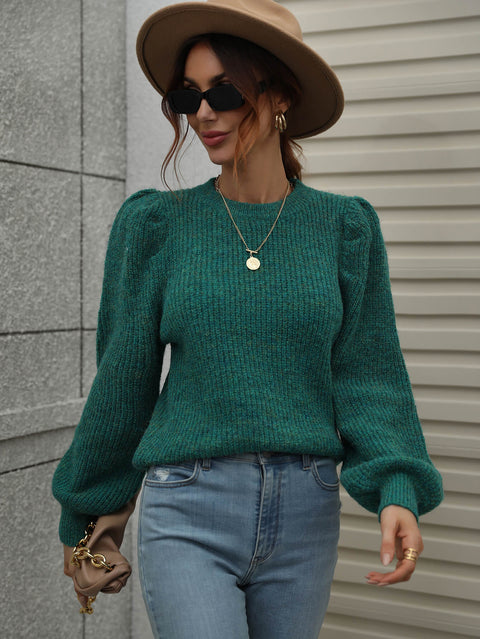 Long Lantern Sleeve Sweater