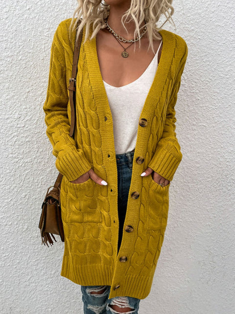 Button Down Cardigan with Pockets