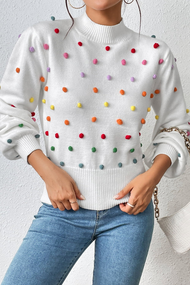 Mock Neck Pullover Sweater