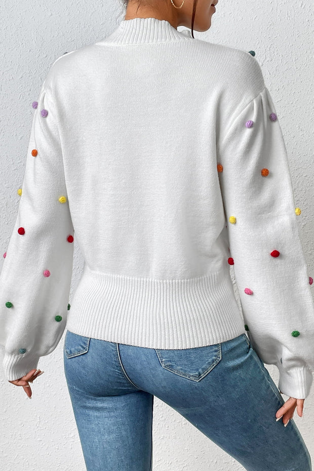 Mock Neck Pullover Sweater