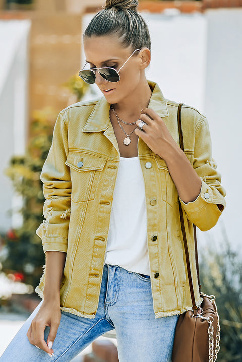 Distressed Denim Jacket