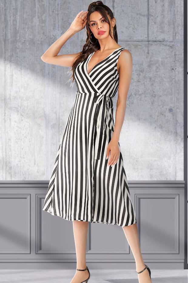 Stripe Sleeveless Dress