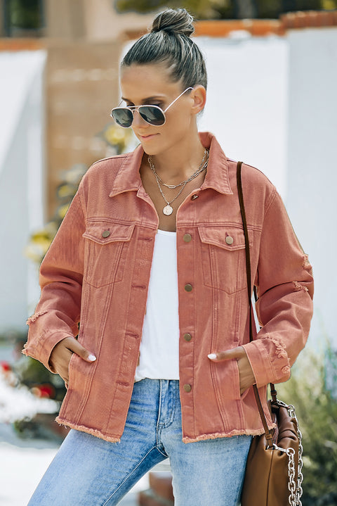 Distressed Denim Jacket