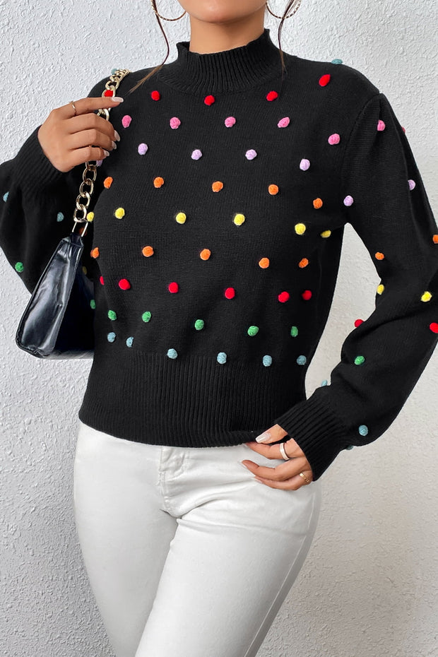 Mock Neck Pullover Sweater