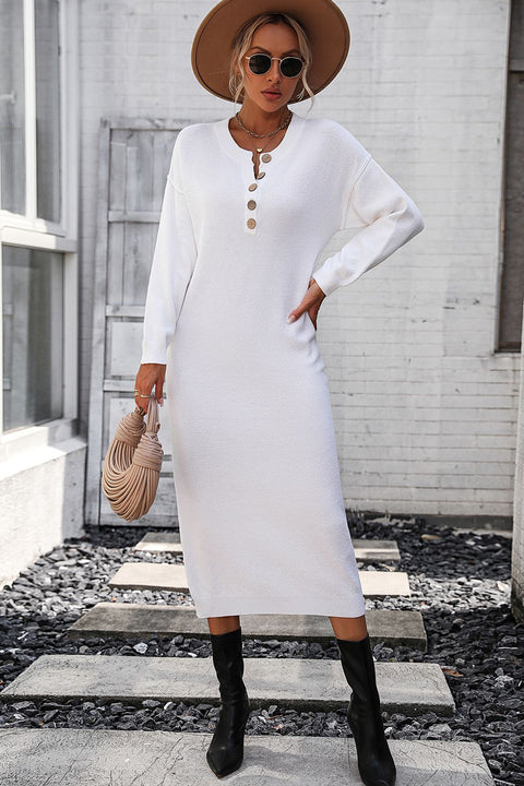 Button-Down Midi Dress