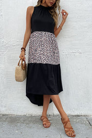 Leopard Sleeveless Maxi Dress