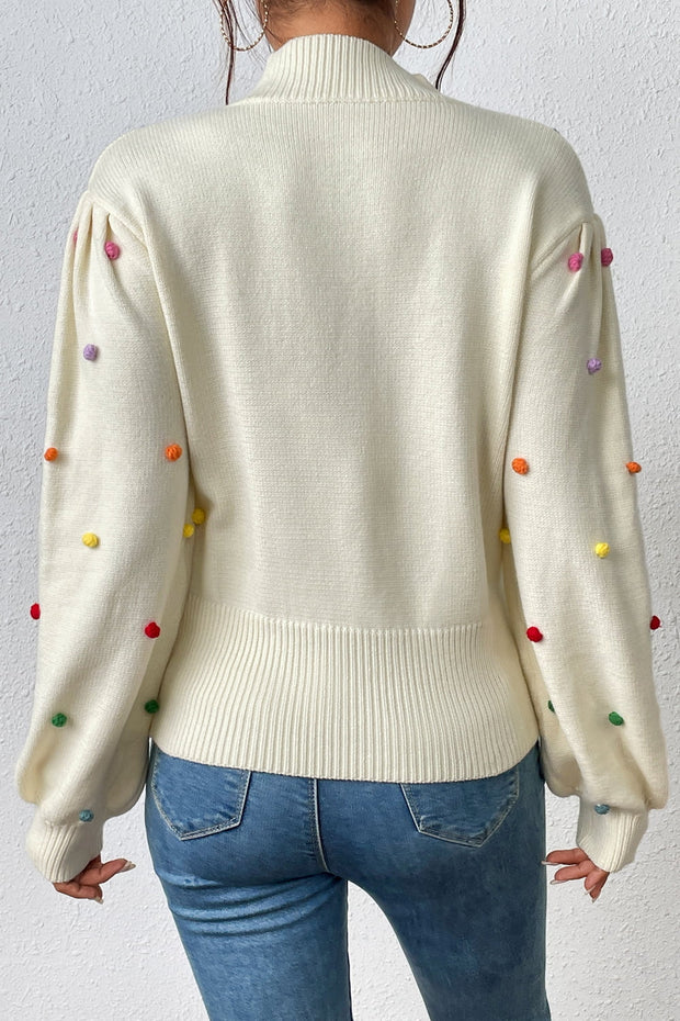 Mock Neck Pullover Sweater