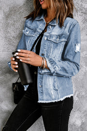 Distressed Denim Jacket