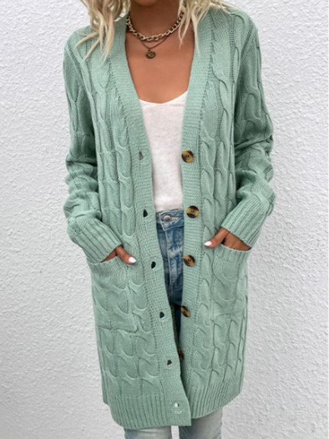 Button Down Cardigan with Pockets