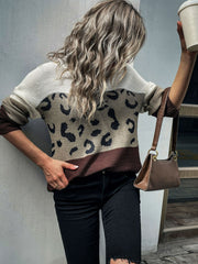 Leopard Tunic Sweater