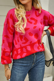 Leopard Round Neck Sweater