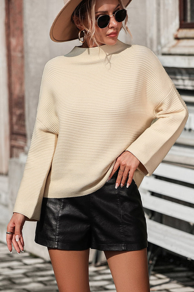 Mock Neck Pullover Sweater