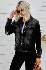 Distressed Denim Jacket