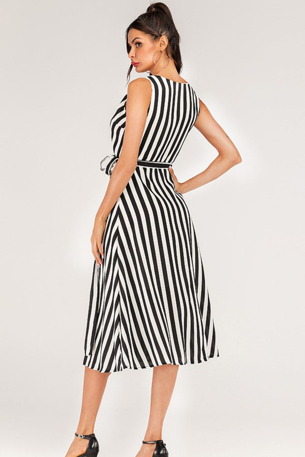 Stripe Sleeveless Dress