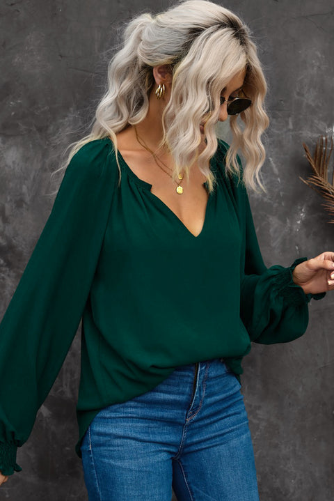 Lantern Sleeve Blouse