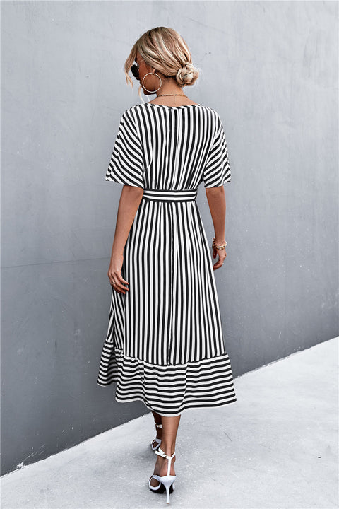 Stripe Midi Dress